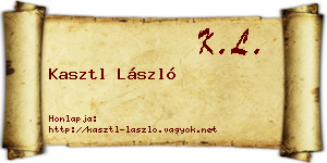 Kasztl László névjegykártya