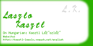 laszlo kasztl business card